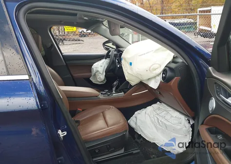 2018 Alfa Romeo Stelvio Ti Awd from USA, damaged, VIN ZASFAKBN1J7B92282